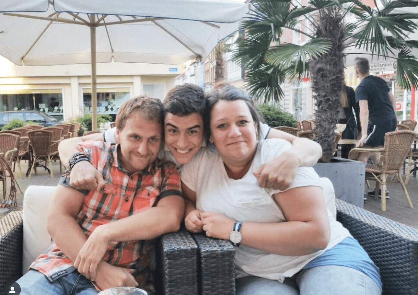 intercambista com familia hospedeira